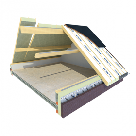 Usystem Roof OS Dakplaat - Rc 4,7 - Dikte 184mm - Kleur PLY F 12 - Per M2