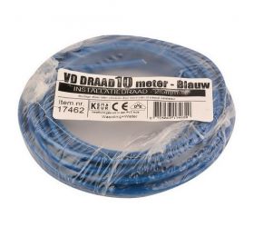 VD-draad 2.5 mm2 blauw - 10 meter