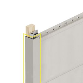Verlengd eindprofiel 17x44mm Keralit 400 cm