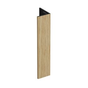 Verlengd eindprofiel 17x44mm Keralit Licht eiken - Classic (met houtnerf) 400 cm