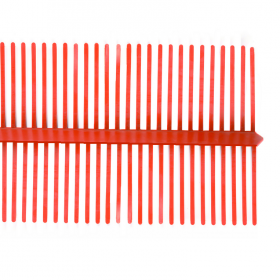 Vogelmuisschroot 65 mm/100 cm rood per stuk