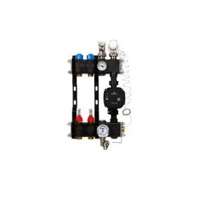 VTE composiet vloerverwarming verdeler Grundfos UPM3 2-groeps