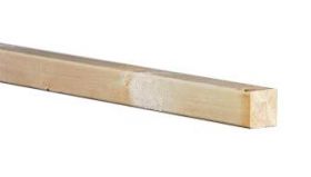 Vuren C Geschaafd - 50x50mm (nettomaat 44x44mm) (450cm)