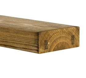 Vuren C Geschaafd Druk Geïmpregneerd - 63x160mm (360cm) (nettomaat 58x156mm) Op aanvraag