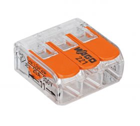 Wago Lasklem 3-voudig tot 4mm2