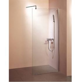 Walk In douchewand 10 mm met profiel 115 cm