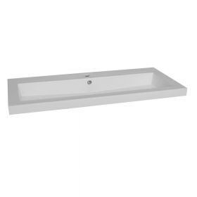 Wasblad Trend Keramiek 100 cm met 1 kraangat