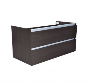 Wiesbaden Vision losse onderkast met 2 laden 100x46 cm houtnerf grijs