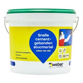 Weber Beamix Rhinovlak Snelle cementgebonden stucmortel egalisatiemortel 20 kg