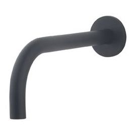 Wiesbaden SLIM 18mm uitloop rond 20cm 1/2 inch mat-zwart