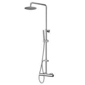 Wiesbaden 304 RVS douche-opbouwset + thermostaatkraan