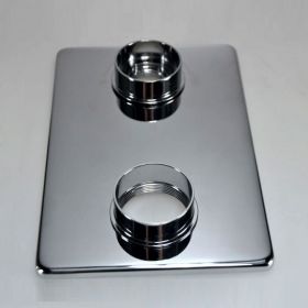 Wiesbaden 8mm verlengset chroom tbv 2-knops douchethermostaat