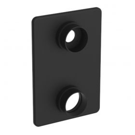 Wiesbaden 8mm verlengset tbv 2-knops douchethermostaat | Mat-zwart