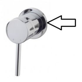 Wiesbaden Caral losse rozet tbv inbouw kraangedeelte chroom