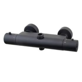 Wiesbaden Caral losse thermostaatkraan tbv douche-opbouwset | Mat zwart