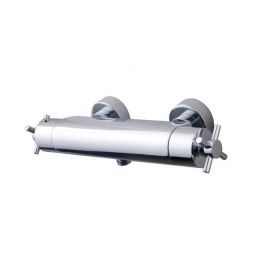 Wiesbaden Cool Touch Cross douchethermostaat chroom