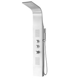 Erie thermostatische douchekolom RVS