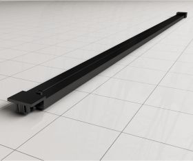 Wiesbaden Horizon stabilisatiestang 120cm voor inloopdouche mat zwart