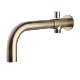 Wiesbaden inbouw-baduitloop met omstel rond 23 cm | Geborsteld staal