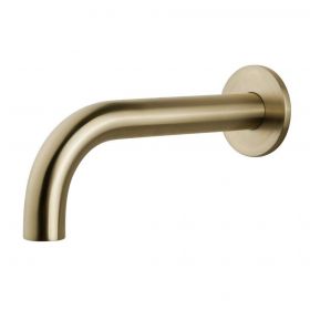 Wiesbaden inbouw-uitloop rond 25cm 1/2'' | Geborsteld messing