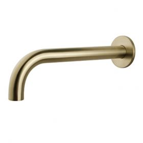 Wiesbaden inbouw-uitloop rond 30cm 1/2'' | Geborsteld messing