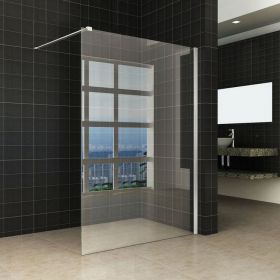 Wiesbaden Brush inloopdouche met RVS-look 100 cm