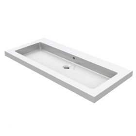 Wiesbaden keramische meubelwastafel 100x46 zonder kraangat