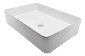 Wiesbaden Link opzetwastafel rechthoek 350x500x145 wit