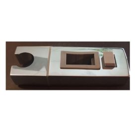 Wiesbaden los glijstukje tbv opbouwset vierkant chroom