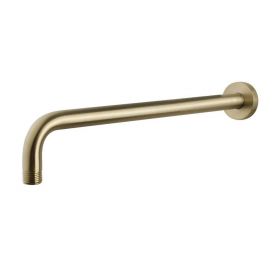 Wiesbaden luxe douche-arm rond muurbev. 35cm | Geborsteld messing