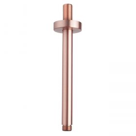 Wiesbaden luxe douche-arm rond plafondbev. 20cm | Geborsteld koper