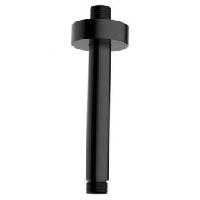 Wiesbaden luxe douche-arm rond plafondbevestiging 15cm mat-zwart