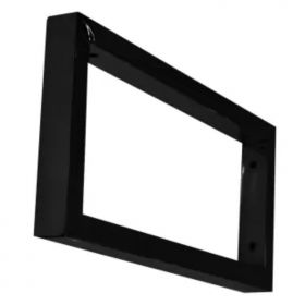 Wiesbaden Mat-zwarte vierkante supportbeugel 46x22 | Zwart