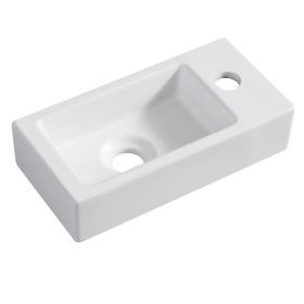 Wiesbaden Mini-Rhea rechts fontein 360x180x90 mat-wit