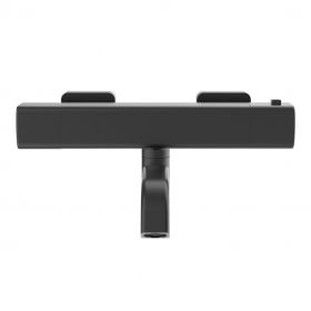 Wiesbaden Rain thermostatische badmengkraan | Mat-zwart