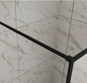 Wiesbaden stabilisatiestang 1200mm voor Square inloopdouche mat zwart