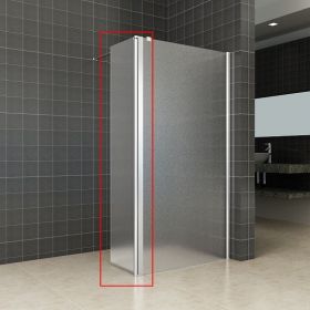 Wiesbaden zijwand + scharnierprofiel rechts 350x2000 10mm NANO geheel matglas