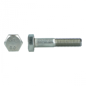 Zeskantbout staal 8.8 DIN 931 M8x110mm Verzinkt | 100 stuks