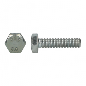 Zeskanttapbout Verzinkt Staal 8.8 DIN 933 M8x130mm | 100 stuks