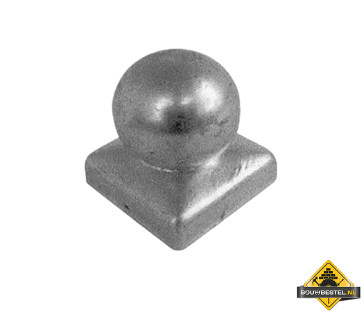 Paalornament Bol Thermisch Verzinkt 70x70mm