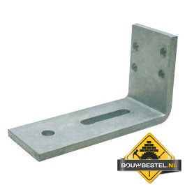 Hoekanker Zwaar 100X170mm 70x10mm (Gat: 65x13) Thermisch Verzinkt (type 47) - per stuk