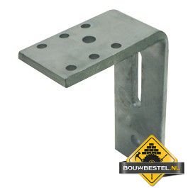 Hoekanker Zwaar 140X170mm 70x10mm (Gat: 65x13) Thermisch Verzinkt (Type 77)- per stuk
