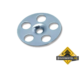 Wedi Rozet gegalvaniseerd 35mm rond (100 stuks)