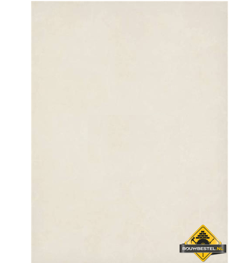 Mosa Holland 2040 0497L 15x20 cm, kleur roomwit glans