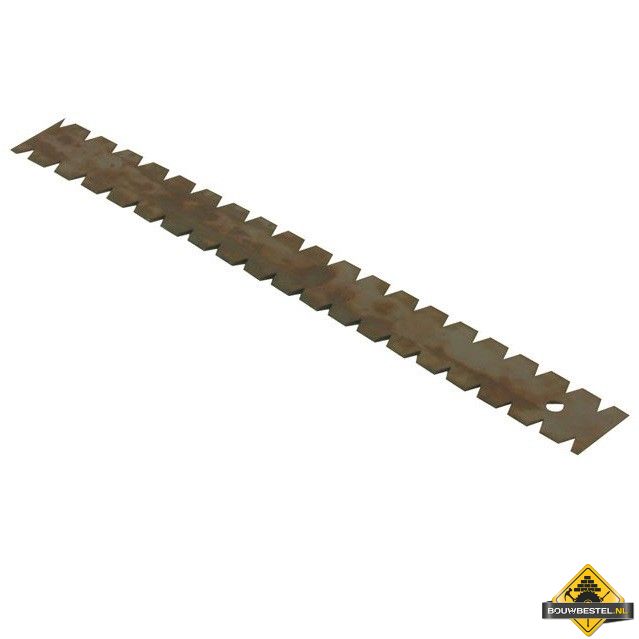 Lijmmes 280 mm LV1. 9x5x7 mm. driehoek. per 3 stuks