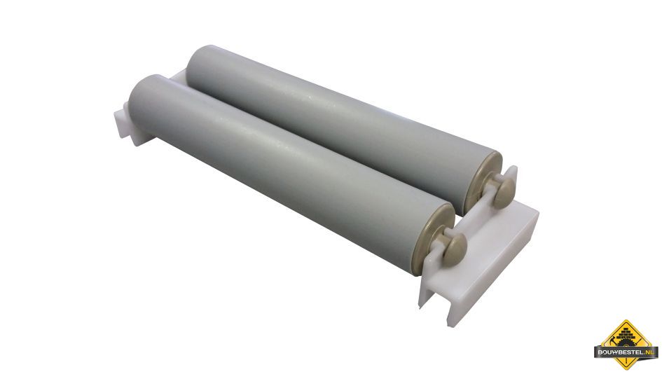 Schoonmaakrollenset. 2 rollen (dicht model). kunststof