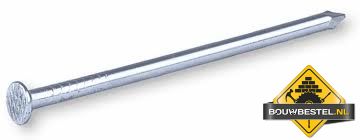 Spijkers 3,5x80 platkop staal blank per doos 5kg