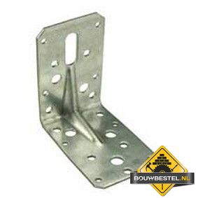 GB Hoekanker 90x90x2,5 mm met ril staal verzinkt