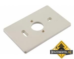 Montageplaat combinatie felsmoer M4 creme