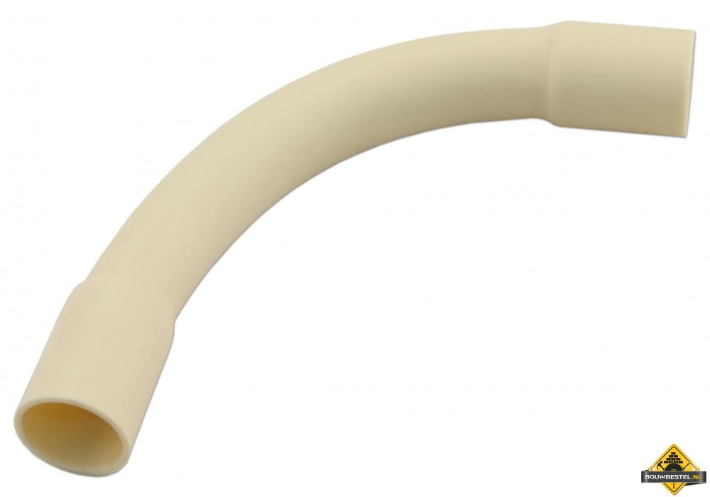 Bocht pvc 3/4 (19mm) creme doos 5 stuks
